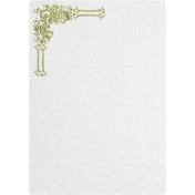 Tiny, But Mighty Green Embellished Note Paper