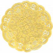 Tiny, But Mighty Yellow Doily