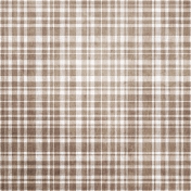 Be Mine- Brown Plaid Fabric Paper