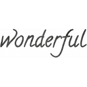 Tiny, But Mighty Wonderful Word Art