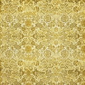 Mustard Floral Fabric Paper