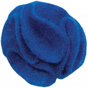 Blue Felt Flower