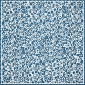 Blue Flower Cutout Paper