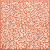 Orange Flower Cutout Paper