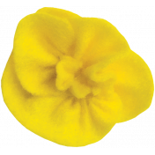 Yellow Felt Flower 03