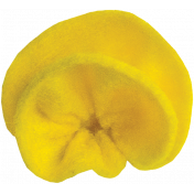 Yellow Felt Flower 04