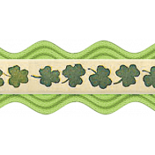 The Lucky One- Green Ric Rac Ribbon