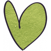 Earth Day- Green Cardstock Heart