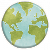 Earth Day Globe Sticker