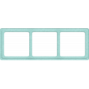 Teal Frame for 3 photos