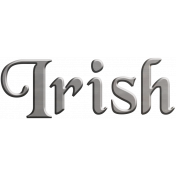 The Lucky One Irish Wire Word Art