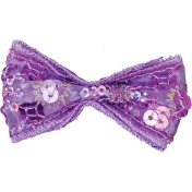 One Stop Bunting Shop- Purple Sequin Bow