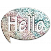 Hello Map Speech Bubble