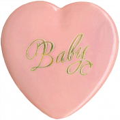 Oh Baby, Baby- Vintage Heart Buton 2