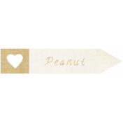 Oh Baby "Peanut" Word Art