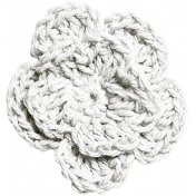 Independence- White Crochet Flower