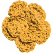 Independence- Yellow Crochet Flower