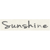 Sunshine & Lemons Mini- Sunshine Word Art