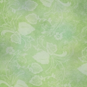 Pond Life- Green Floral Paper