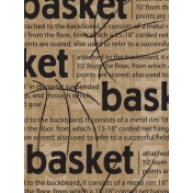 Basketball Card 3x4 Basket