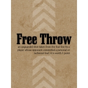 Basketball Card 3x4 Free Throw