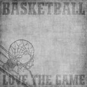 Basketball Paper Love The Game