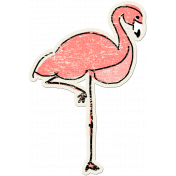 Tropics Sticker Flamingo