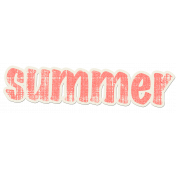 Tropics Word Art Sticker Summer