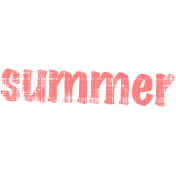 Tropics Word Art Summer