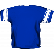 Football Jersey Back Blue