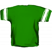 Football Jersey Back Green