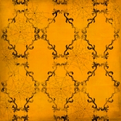 Spook Paper Damask Orange