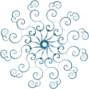 Touch of Sparkle Christmas Snowflake Blue 03