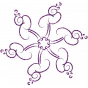 Touch of Sparkle Christmas Snowflake Purple 02