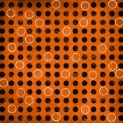 Basketball Paper Dots Circles- Orange