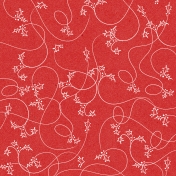 Touch of Sparkle Christmas Paper Holly Red