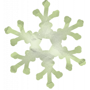 Snow Day Snowflake Green 002