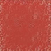Snow Day Damask Dots Red Paper
