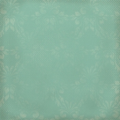 Snow Day Damask Teal Paper