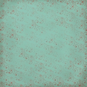 Snow Day Red Swirly Dots Teal Paper