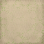 Snow Day Green Damask Tan Paper