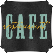 Kitchen Chalkboard Cafe Restaurant