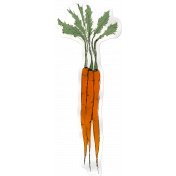 Kitchen Sticker Carrots