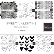 Sweet Valentine Templates Bundle