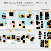 The Good Life: July & August 2023 Layout Templates Bundle