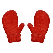 Joy: Red Woolen Mittens