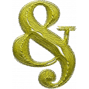 Pearl Elements: Embroidered Ampersand