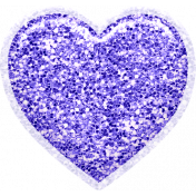 Ingrid: Glitter Heart Sticker
