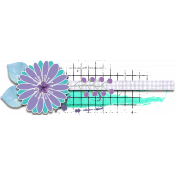 Purple and Turquoise Cluster Border