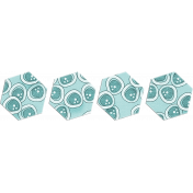 Turquoise Hexagons